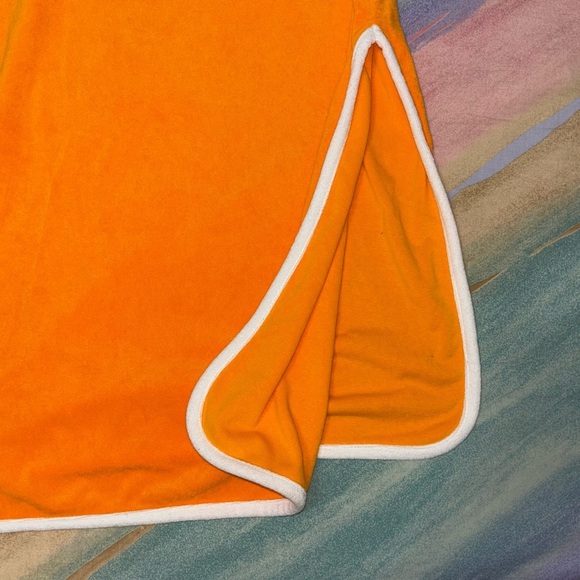 Juicy Couture track suit DRESS Women’s Towel Terry Midi T-shirt Dress Yellow M - Picture 4 of 9